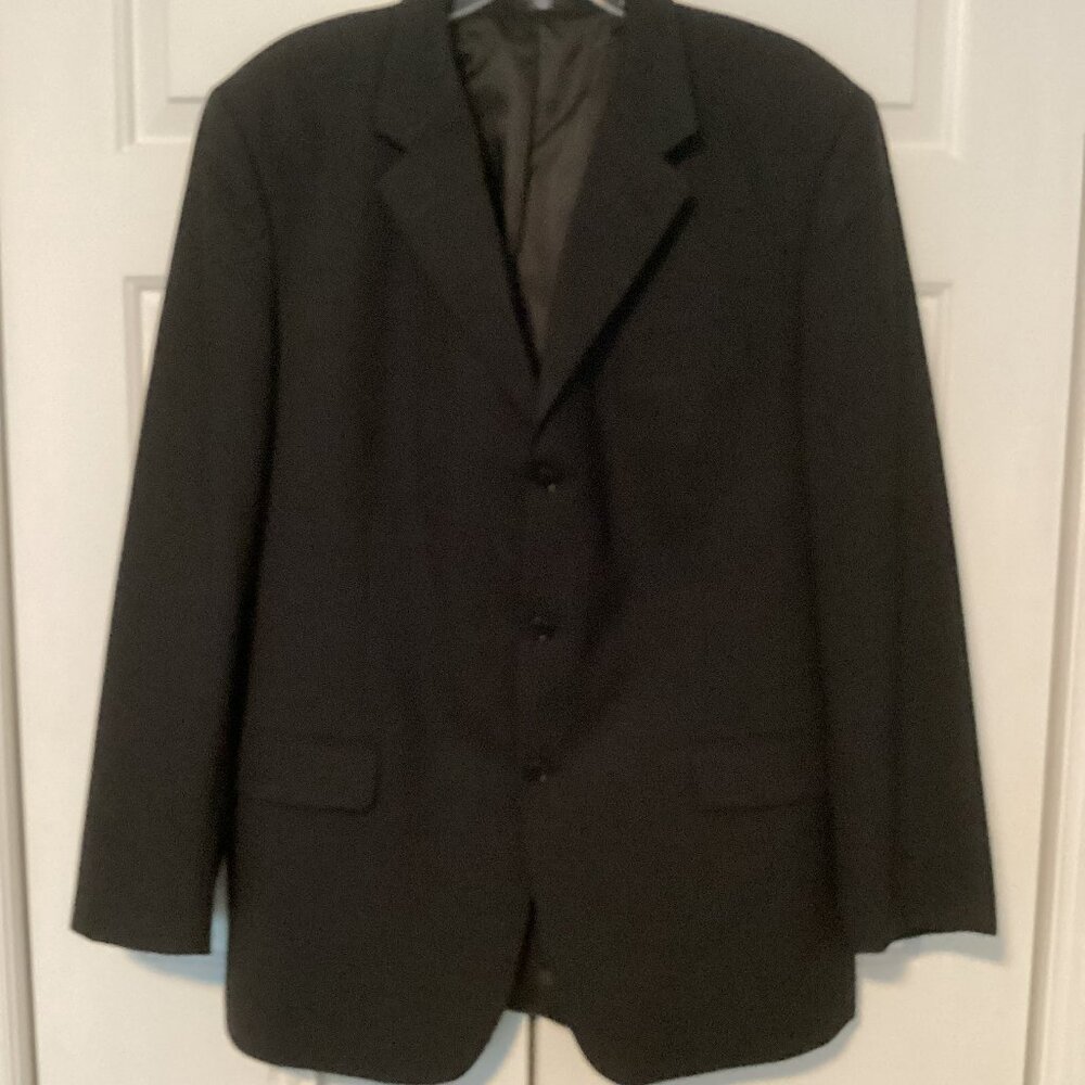 Albert Nipon Black Wool Sports Coat - 42R